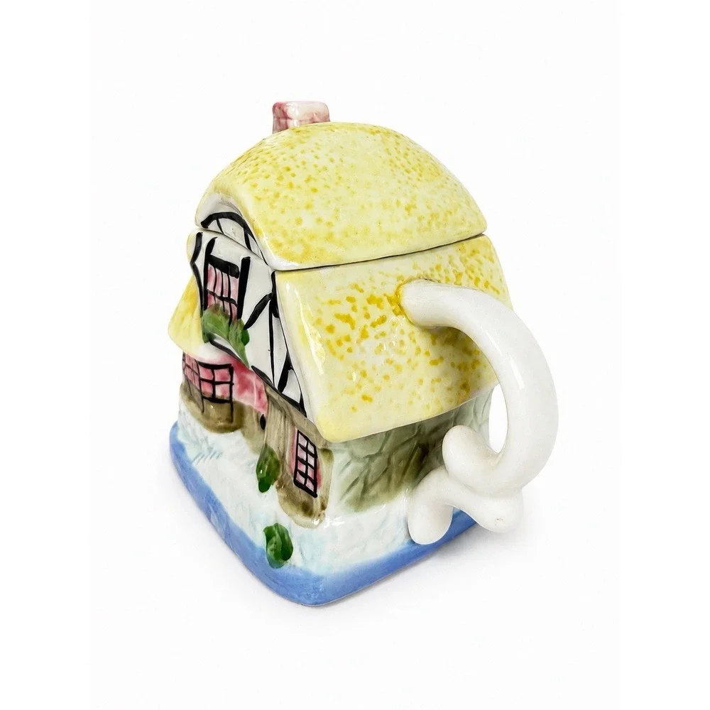 Houston Harvest Cottage House Teapot Ceramic Vintage Cottagecore English Country